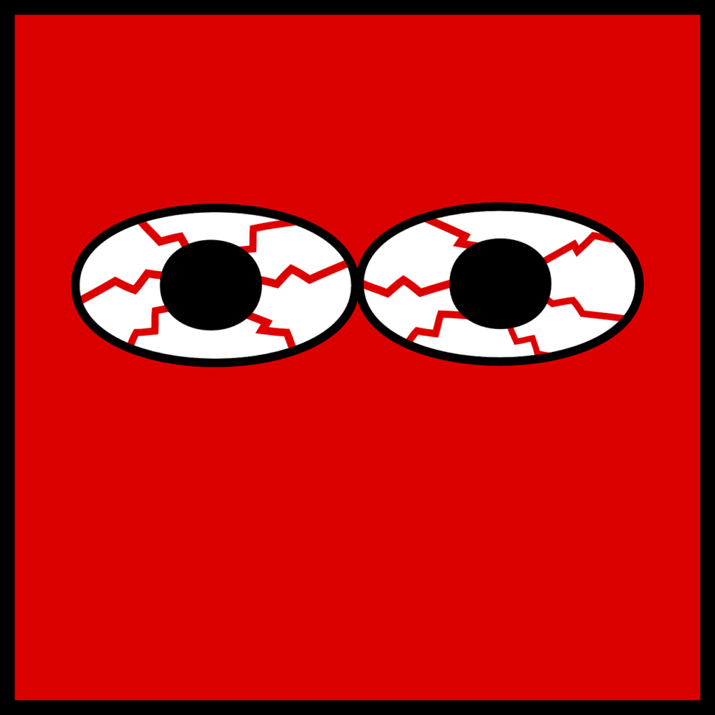 inflammation of the cornea - red eyes