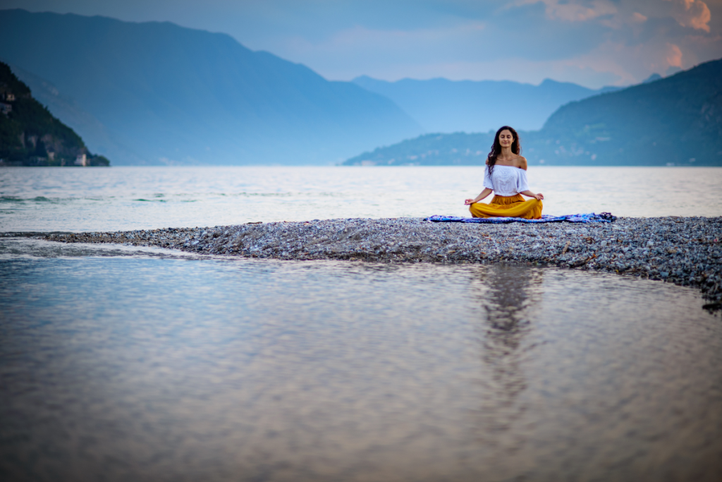 Morning Meditation at the sea