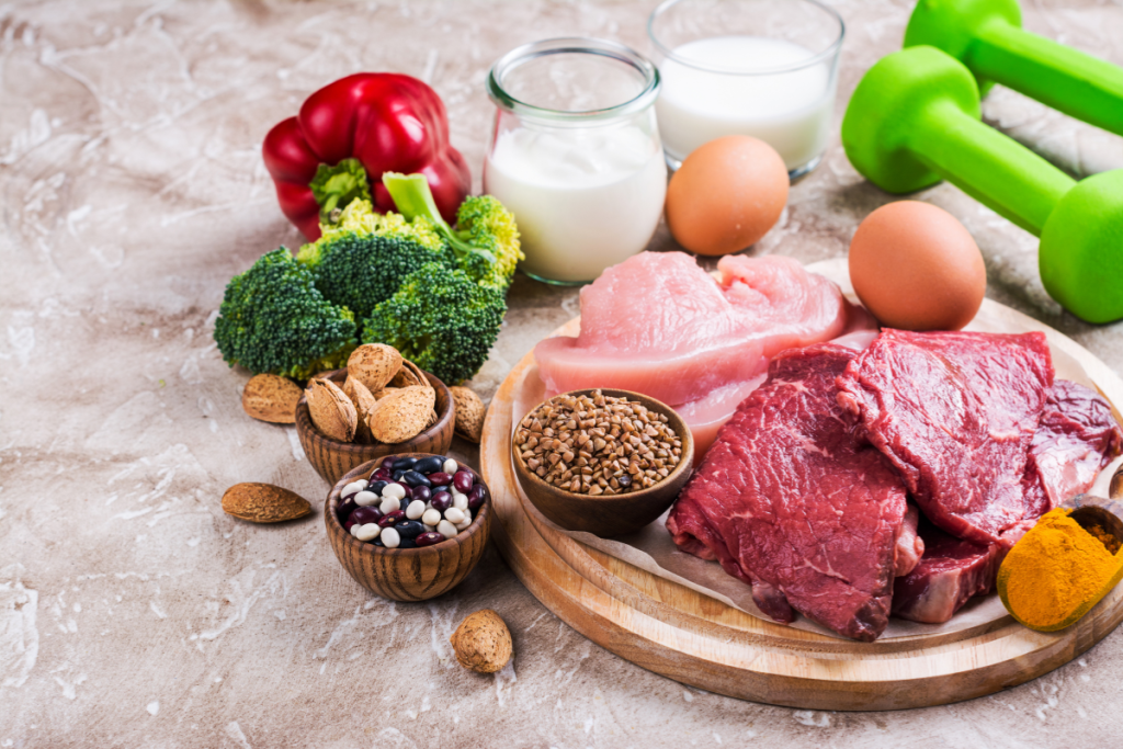 Food for muscles building